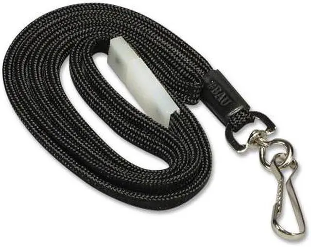 Alt view image 5 of 20 - Baumgartens Breakaway Lanyard w/ Hook 36" Black 65509