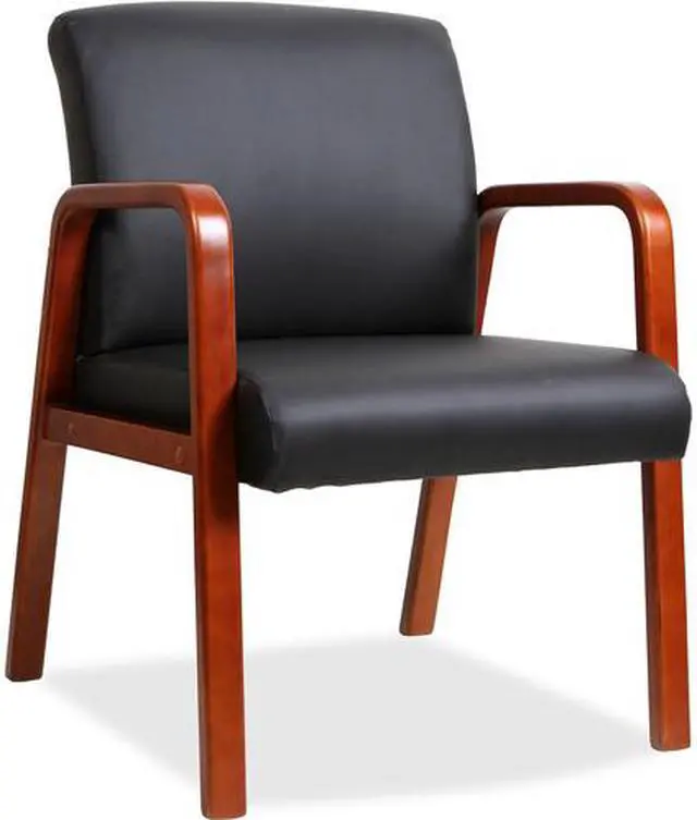 Alt view image 4 of 4 - Wood Guest Chair, 24"x25-5/8"x33-1/4", Black/Cherry