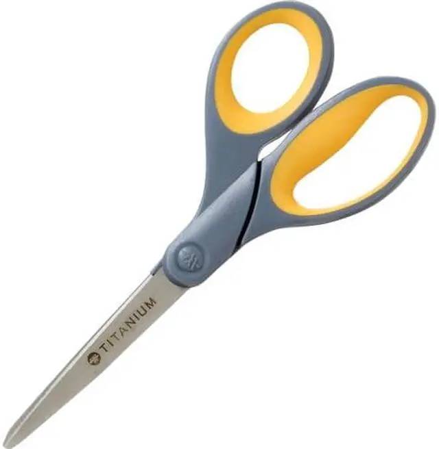 Alt view image 3 of 8 - Westcott Titanium Bonded Scissors With Soft Grip Handles 7" Straight 13526