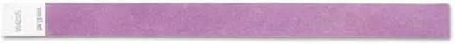 Alt view image 3 of 12 - Baumgartens BAU85014 SICURIX Wristpass Security Wristbands, 3/4" x 10", Purple, 100/Pack, 1 Pack