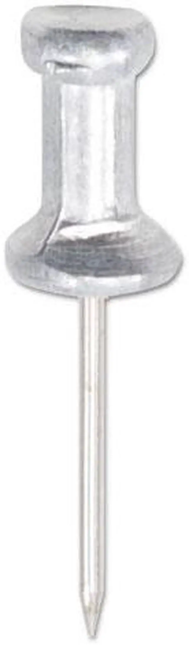 Alt view image 4 of 5 - Gem Aluminum Head Push Pins, Aluminum, Silver, 5/8", 100/Box CPAL5
