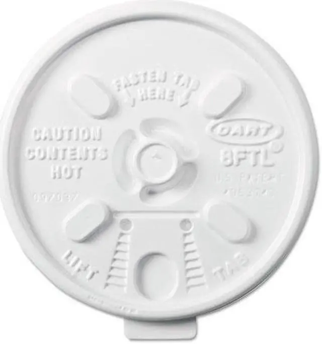 Main image of Lift/Lock Foam Cup Lid F/8Oz Whi 1M