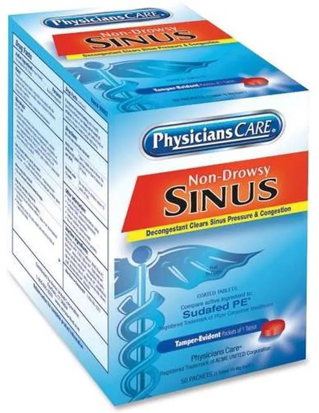 Alt view image 3 of 20 - PhysiciansCare First Aid,Sinus Tablet,Oe 90087