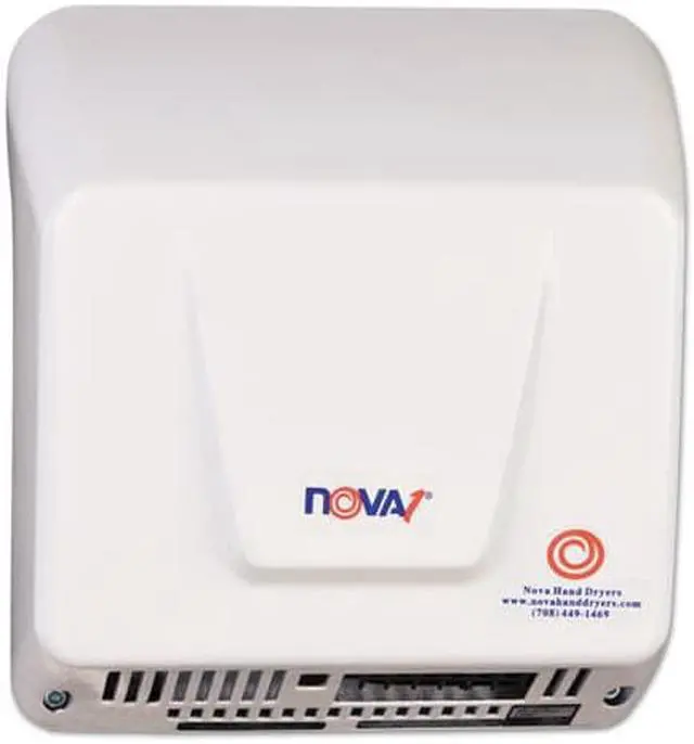 Alt view image 8 of 14 - World Dryer 083000000 NOVA 1 - Universal Voltage, White, Economical & ADA Hand Dryers