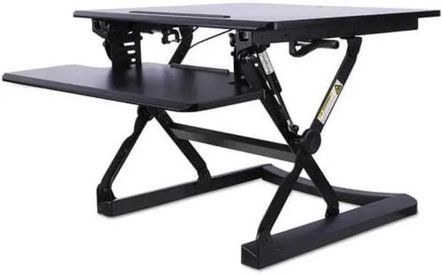 Alt view image 9 of 20 - Alera AdaptivErgo Sit-Stand Lifting Workstation 26 3/4 x 31 x 19 5/8 Black