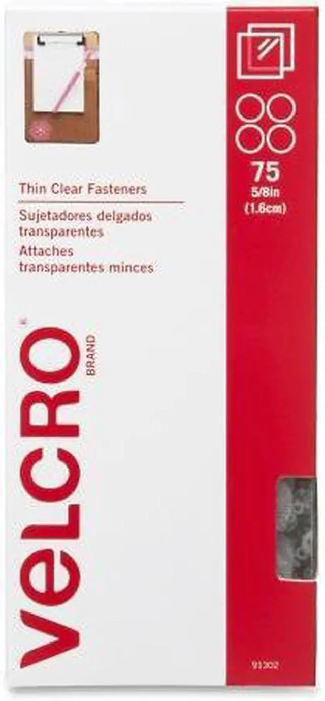 Alt view image 8 of 17 - Velcro 91302 Sticky-Back Hook & Loop Fasteners  5/8   Diameter Coins  Clear  75 per Pack