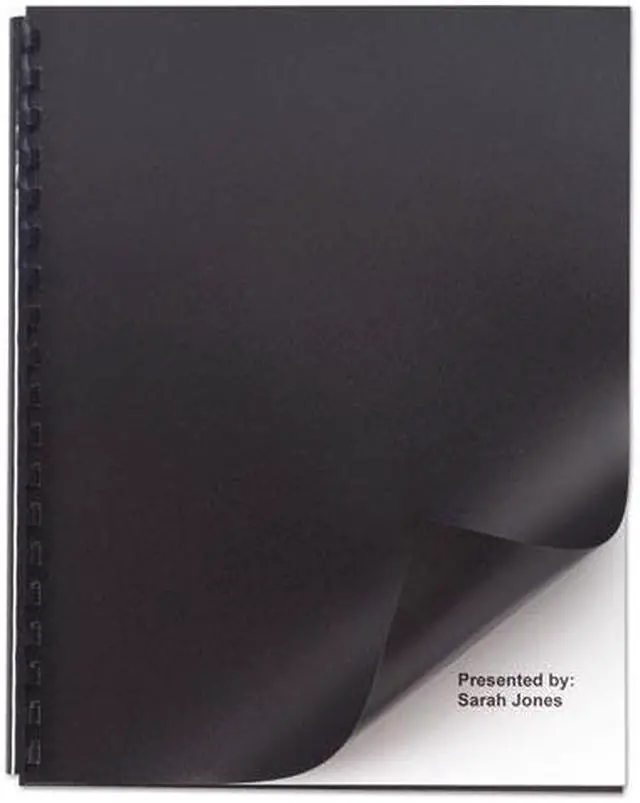 Alt view image 5 of 7 - GBC 2514493P Presentation Covers,Blk,11 x 8-1/2,PK50