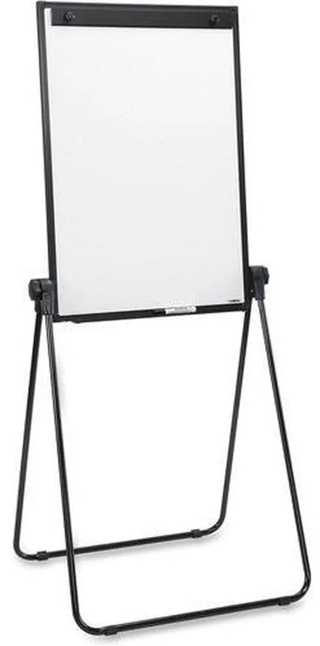 Alt view image 4 of 10 - Lorell 2-Sided Dry Erase Easel 24"x36"x67" Black 55629