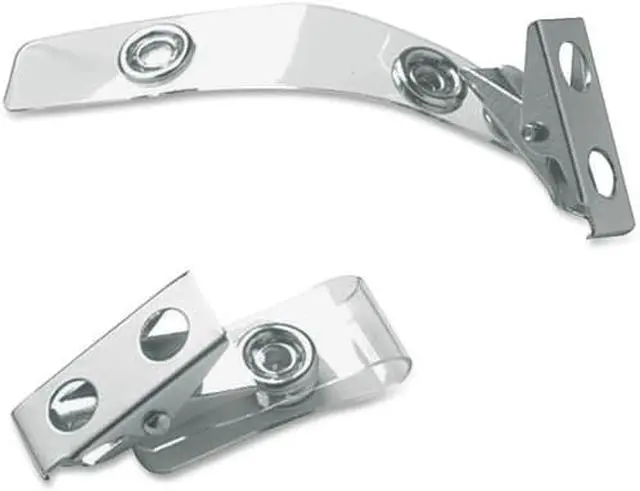Alt view image 5 of 5 - Baumgartens ID Strap Clips Prepunched Vinyl 25/PK Clear 68010