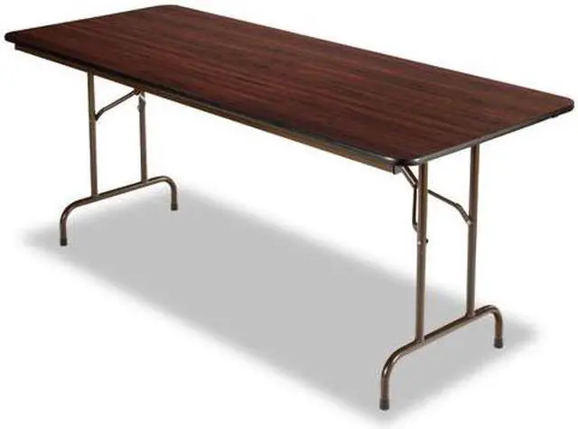 Alt view image 2 of 4 - Alera FT727230MY Wood Folding Table, Rectangular, 72w x 29 3-4d x 29h