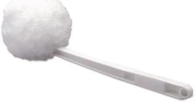 Main image of Deluxe Bowl Mop, 10" Handle, 2" dia. Head, Plastic, White, 25/Carton BWK00160