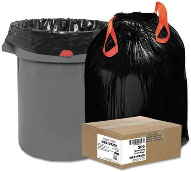 Alt view image 2 of 4 - Webster Draw'n Tie Drawstring Trash Bag 1 BX/CT