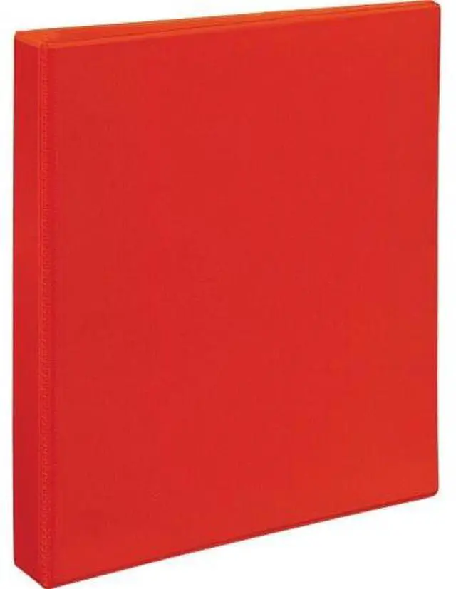 Alt view image 6 of 15 - Avery Heavy-Duty View Binder w/Locking 1-Touch EZD Rings 1" Cap Red 79170