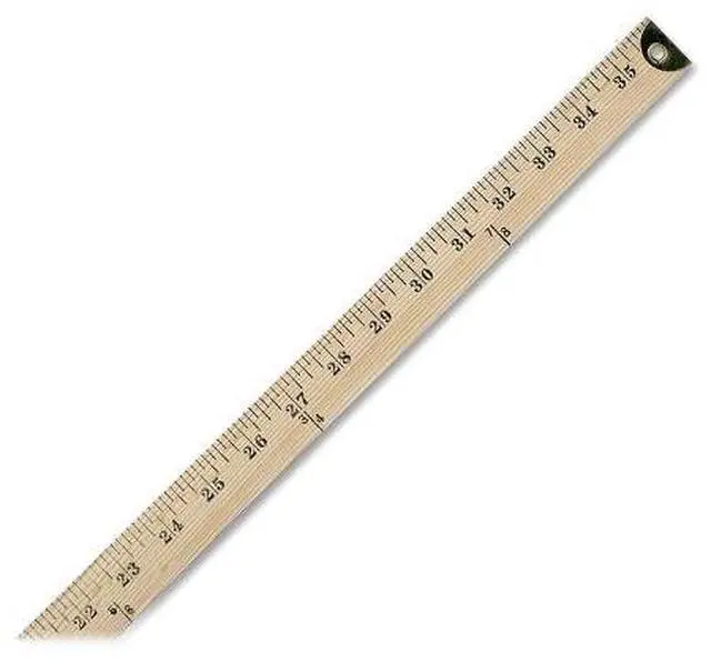 Alt view image 10 of 13 - Westcott Wood Yardstick with Metal Ends 36" 10425