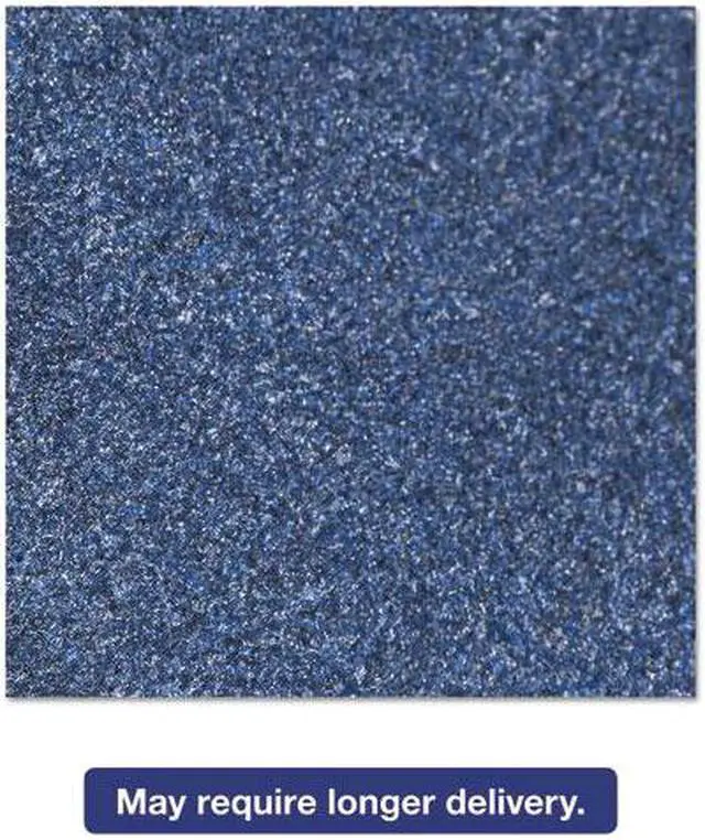 Main image of Crown Rely-On Olefin GS 0046MB 315 Light Traffic Wiper Entrance Mat, 4 ft W x 6 ft L, 3/8 in THK, Marlin Blue, Polypropylene