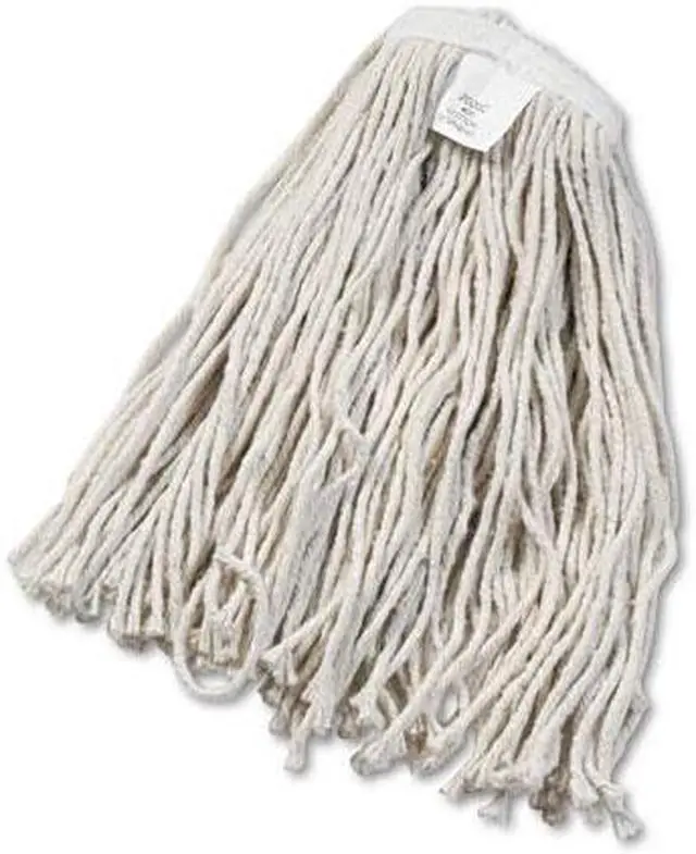 Alt view image 3 of 20 - Boardwalk Cut-End Wet Mop Head Cotton No. 20 White 2020CEA