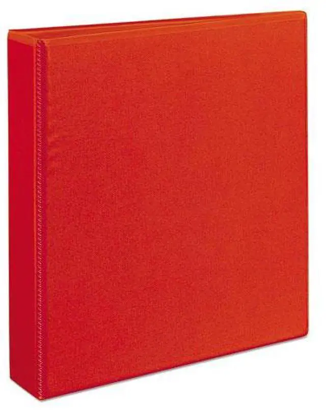 Alt view image 5 of 15 - Avery Heavy-Duty View Binder w/Locking 1-Touch EZD Rings 1 1/2" Cap Red 79171