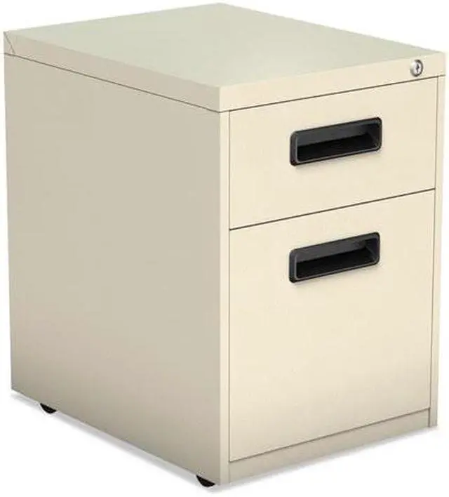 Main image of Alera - PABFPY - Two-Drawer Metal Pedestal File, 14 7/8w x 19 1/8d x 21 3/4h, Putty
