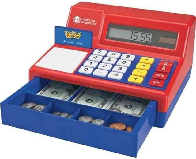 Alt view image 16 of 20 - Learning Resources Pretend & Play Calculator Cash Register