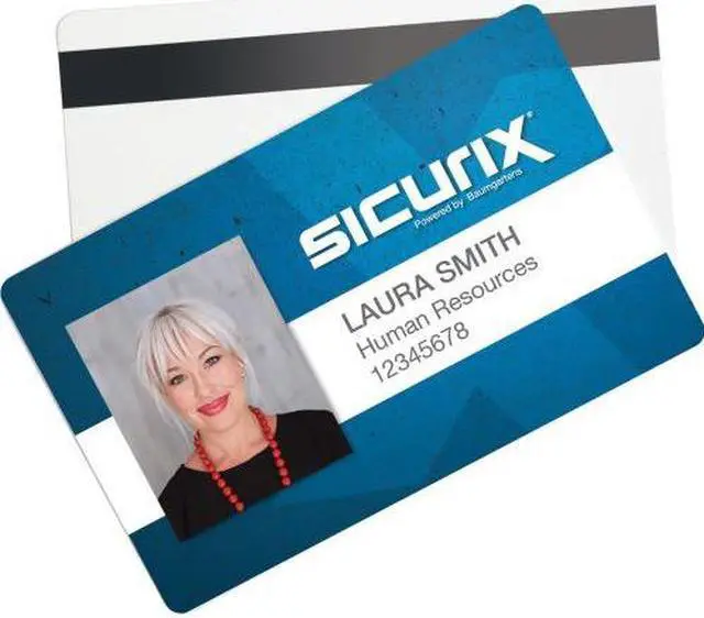 Main image of Baumgartens PVC ID Card - 2.12" Width x 3.37" Length - White BAU80340