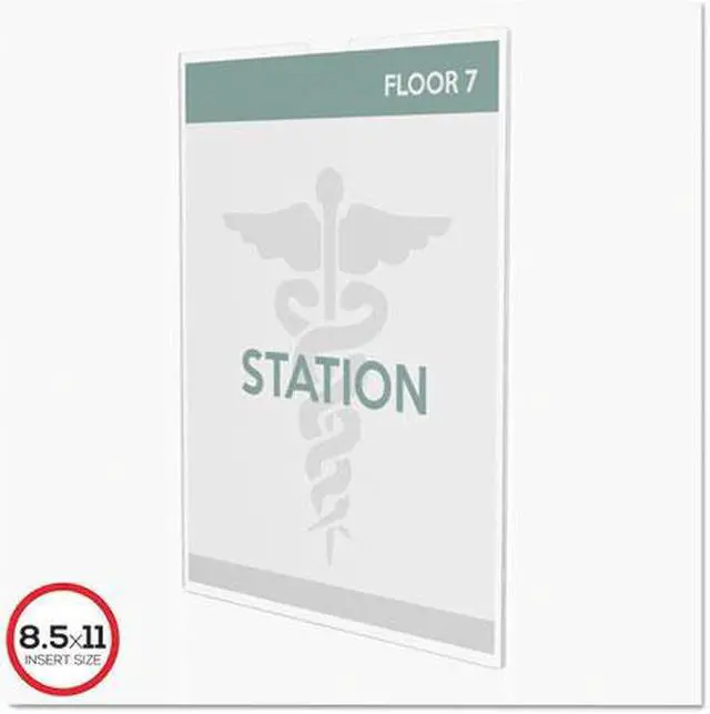 Alt view image 6 of 18 - deflecto Superior Image Cubicle Sign Holder 8 1/2 x 11 Clear 588601