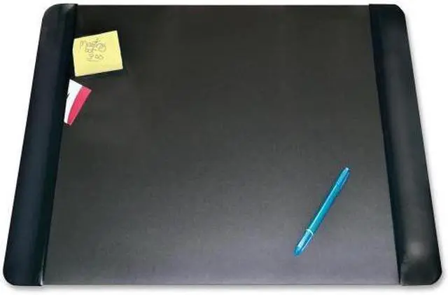 Alt view image 2 of 17 - Artistic Executive Desk Pad with Leather-Like Side Panels 24 x 19 Black 413841
