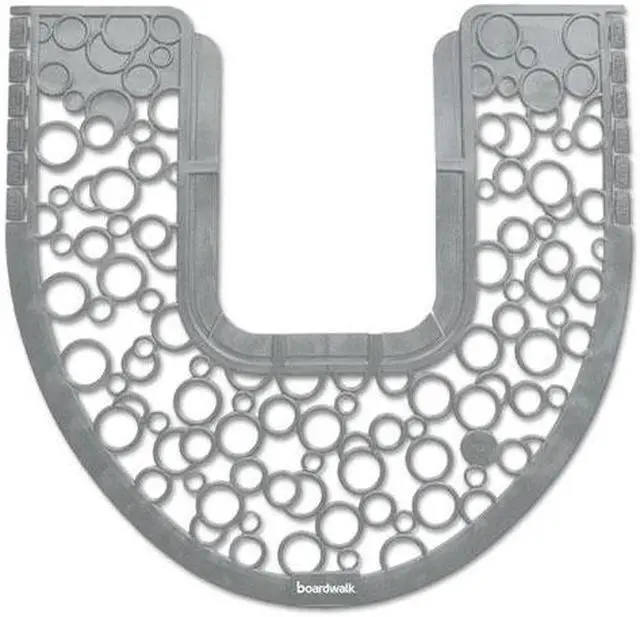 Main image of Commode Mat 2.0, Rubber, 22 7/8 x 22, Gray/White, 6/Carton