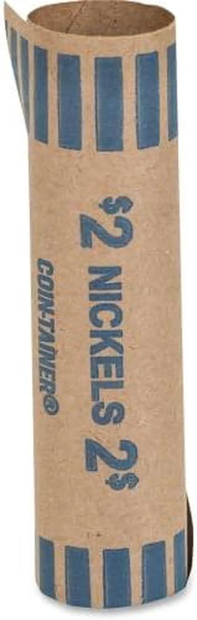 Alt view image 2 of 6 - Coin-Tainer Preformed Tubular Coin Wrappers Nickels $2 1000 Wrappers/Box 20005