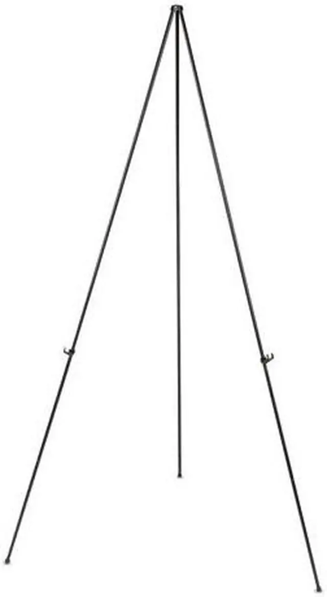 Alt view image 2 of 20 - UNIVERSAL Instant Setup Foldaway Easel Adjusts 15" to 61" High Steel Black 43029
