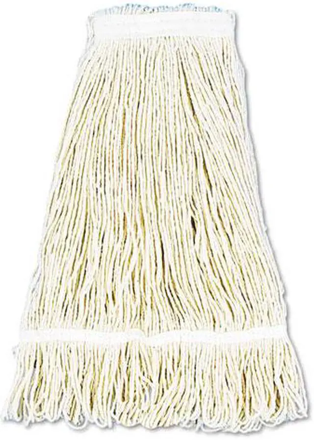 Alt view image 3 of 20 - Boardwalk Pro Loop Web/Tailband Wet Mop Head Cotton 24oz White 424CEA