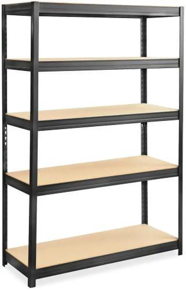Main image of Boltless Steel/particleboard Shelving, Five-Shelf, 48w X 18d X 72h, Black