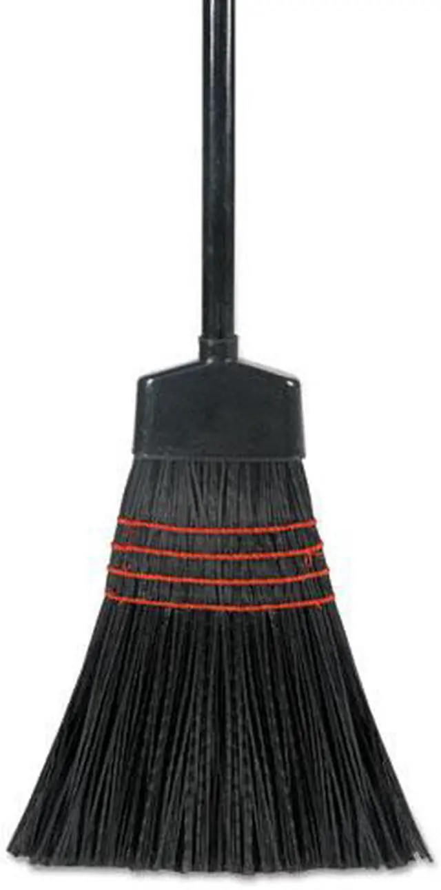 Alt view image 2 of 6 - Maid Broom, Plastic Bristles, Wood Handle, 42 Long, 1 Dozen/Carton BWK916P