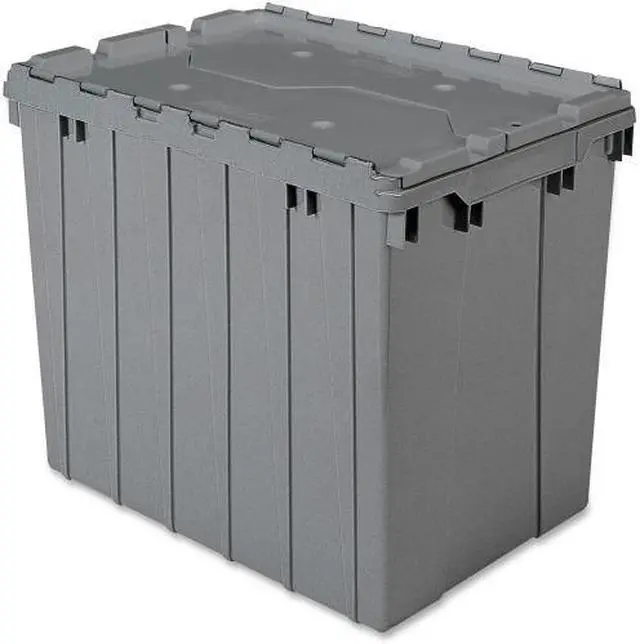 Alt view image 5 of 10 - AKRO-MILS 39170 Attached Lid Container, 2.28 cu. ft., Gray