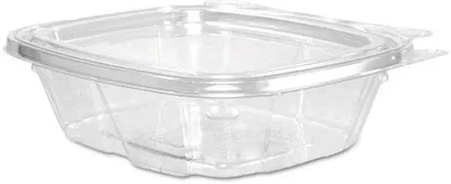 Alt view image 2 of 6 - ClearPac Container Lid Combo-Packs, 4.9 x 1.4 x 5.5, 8 oz, Clear, 200/Carton DCCCH8DEF