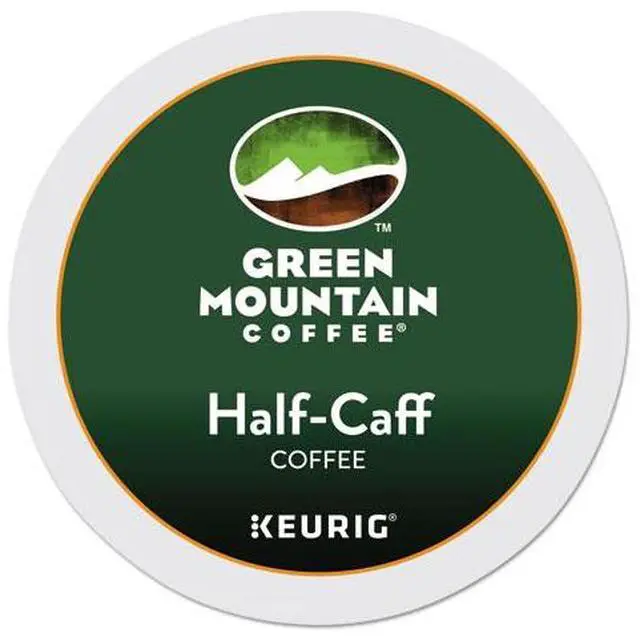 Alt view image 6 of 14 - Green Mountain Coffee Roasters Half-Caff Blend Coffee, Keurig Single-Serve K-Cup Pods, Medium Roast Coffee, 24 Count/Box