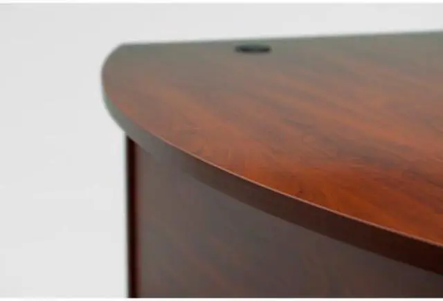 Alt view image 2 of 14 - Bush (BBF) - WC-24446 - Bush Furniture Wood Desk Shell with Bow Front - 72 - Hansen Cherry - Series C
