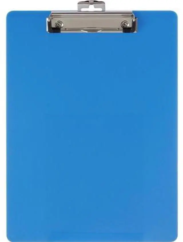 Alt view image 7 of 9 - Recycled Plastic Clipboard, Holds 8.5 x 11, Blue