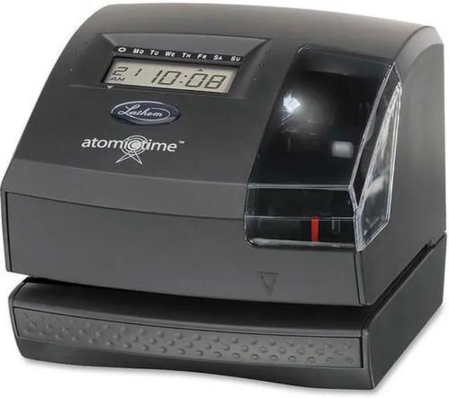 Alt view image 4 of 15 - 1600E Wireless Atomic Time Recorder with Tru-Align Feature Dark Gray