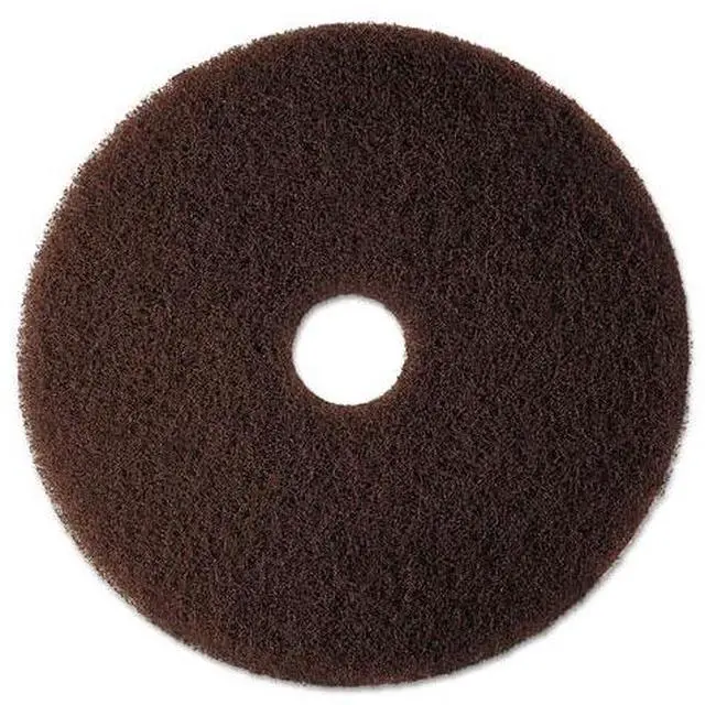 Main image of 3M Corporation MCO 08448 20 Inch 7100 Low-Speed Floor Strip Pad- Brown - Case of 5