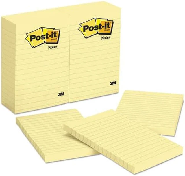 Alt view image 9 of 17 - 3M 660YW Original Notes 4 x 6 Canary Yellow 12 100-Sheet Pads/Pck