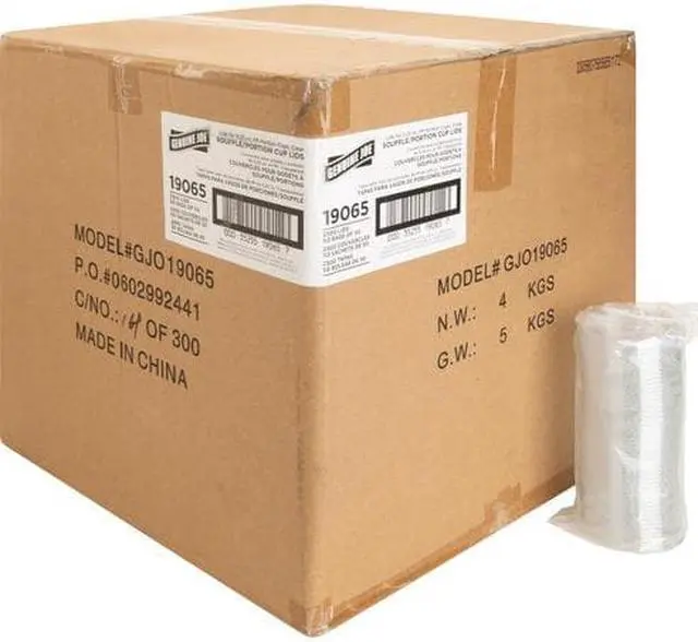 Alt view image 3 of 5 - Genuine Joe Portion Cup Lids 4-5oz. 50BG/CT Clear 19065