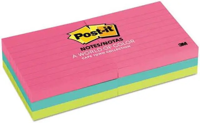 Alt view image 6 of 15 - 3M 6306AN Neon Color Notes 3 x 3 Two Neon Colors Six 100-Sheet Pads Pack