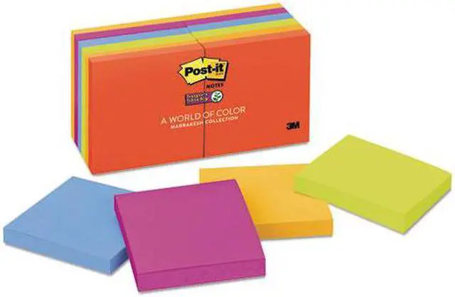 Alt view image 5 of 20 - Post-It Notes Super Sti Note,Super Sticky 12pk,Ne 65412SSAN