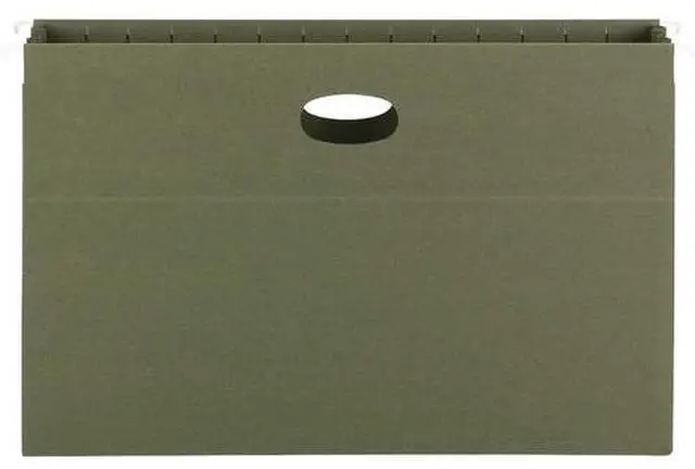 Alt view image 2 of 3 - Smead Manufacturing 64326 100 Percent Recycled Hanging Pockets with Full-Height Gusset, Legal