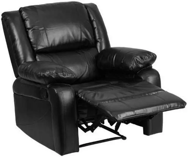 Alt view image 8 of 19 - Harmony Series Black Leather Recliner