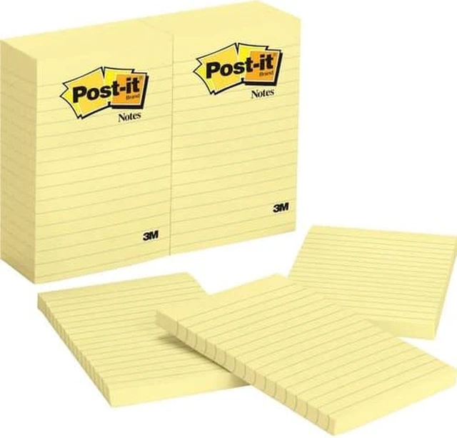 Alt view image 10 of 17 - 3M 660YW Original Notes 4 x 6 Canary Yellow 12 100-Sheet Pads/Pck
