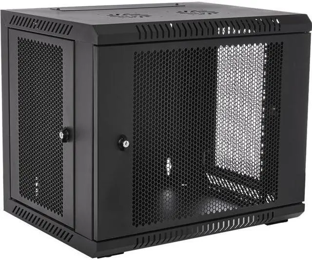 Alt view image 3 of 9 - V7 9U Rack Wall Mount Vented Enclosure