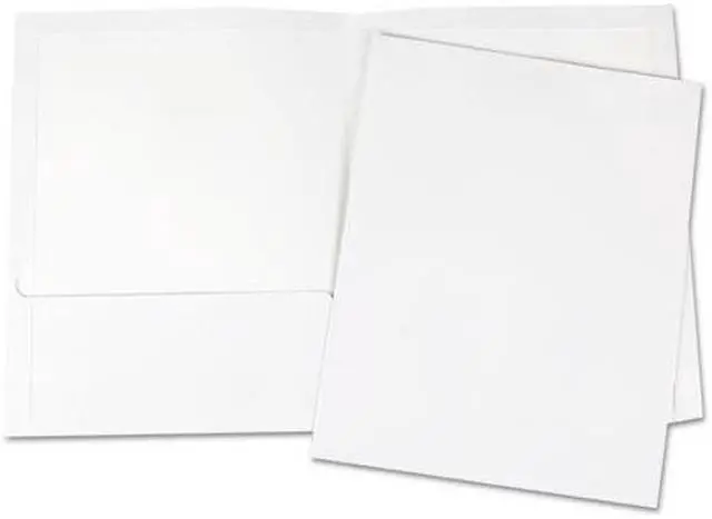 Alt view image 2 of 11 - Universal Laminated Two-Pocket Folder - UNV56417