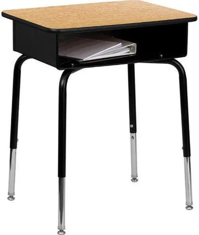 Alt view image 8 of 20 - Student Desk with Open Front Metal Book Box