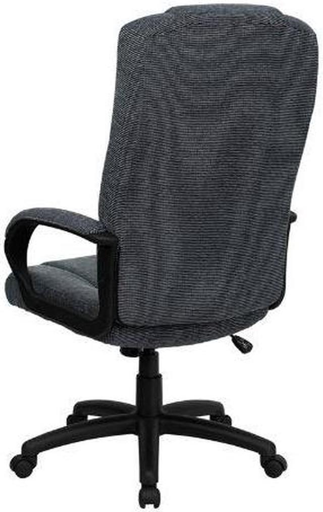 Alt view image 7 of 20 - Flash Furniture BT-9022-BK-GG High Back Gray Fabric Executive Office Chair